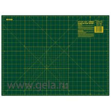 Мат раскройный двусторонний, толщина 1,6 мм, зеленый, 45 х 60 см/ 24 х 18 OLFA RM-IC-S