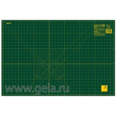 Мат раскройный двусторонний, толщина 1,6 мм, зеленый, 92 х 61 см/36 х 24 OLFA RM-IC-M