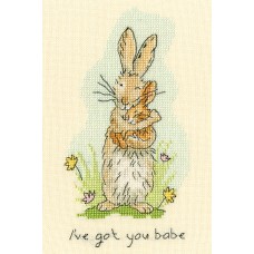Набор для вышивания I’ve got you babe 12 х 18 см Bothy Threads XAJ4