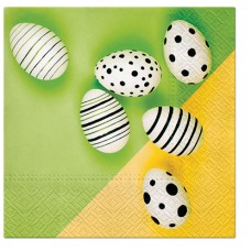 Салфетки трехслойные для декупажа, коллекция Lunch  PAW Decor Collection Современные яйца