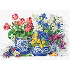 Набор для вышивания Весенние цветы 39 х 25 см LUCA-S B2386