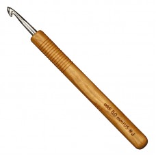 Крючок, вязальный с ручкой из оливкового дерева, addiNature N7, 15 см