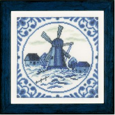 Набор для вышивания Ветровая мельница Дельфта 17 х 17 см LANARTE PN-0158328