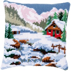 Набор для вышивания подушки Зимний пейзаж VERVACO PN-0150836