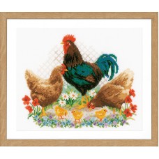Набор для вышивания Петух с цыплятами VERVACO PN-0170173