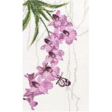 Набор для вышивания  Фиолетовая орхидея 15 х 25 см МАРЬЯ ИСКУСНИЦА 04.004.17