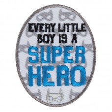 Термоаппликация Каждый маленький мальчик - супергерой 6,0 х 7,5 см 0,01 см HKM 39157