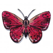 Термоаппликация Бабочка розовая светло-коричневая 7,0 х 4,8 см 0,01 см HKM 39273