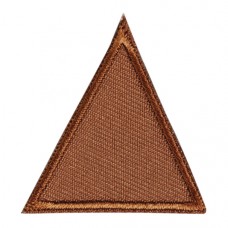 Термоаппликация Треугольник коричневый малый 3,7 х 3,8 см 0,01 см HKM 39470