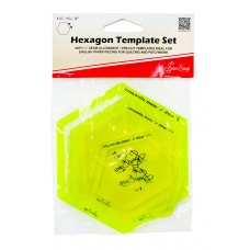 Набор шаблонов для припусков - шестиугольник 17 x 11 x 1,5 см 201 Неоновый желтый HEMLINE ER972