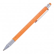 Ручка шариковая TROIKA многофункциональная CONSTRUCTION SLIM 146 х 9 х 11 мм неоново-оранжевый TROIKA Germany GmbH PIP28/NO