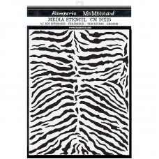 Трафарет Savana zebra pattern 3D эффект 20 х 25 мм 0,5 мм STAMPERIA KSTD101