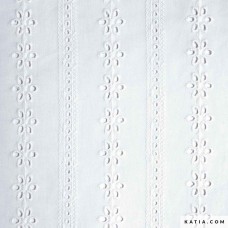 Ткань Grannie Embroidery White, 100%хлопок, 135 см, 120 г/м?