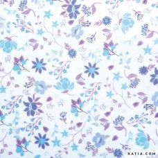 Ткань Voile Flowers Print , 100% хлопок, 145 см, 75 г/м?
