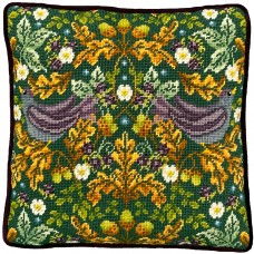 Набор для вышивания подушки Autumn Starlings Tapestry Karen Tye Bentley 35,5 x 35,5 см Bothy Threads TKTB3