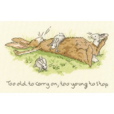 Набор для вышивания Too young to stop 19 х 12 см Bothy Threads XAJ21