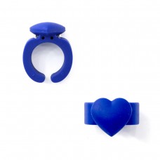 Кольцо безразмерное с лезвием для обрезания нитей синий HEMLINE N4372/2