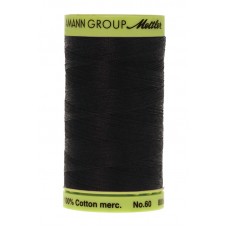 Нить для машинного квилтинга SILK-FINISH COTTON 60, 800 м 4000 Black