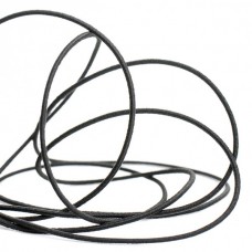 Резинка шляпная SAFISA, 1,3 мм, 25 м, цвет 01, черный