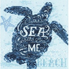 Набор для вышивания:Морская черепаха 16 х 16 см Dimensions DMS-70-65220