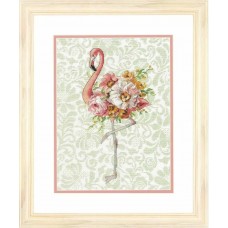 Набор для вышивания:Цветочный фламинго 23 х 31 см Dimensions DMS-70-35409