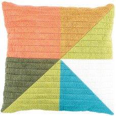 Набор для вышивания подушки Цветный треугольники 40 х 40 см VERVACO PN-0194768