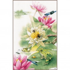 Набор для вышивания Green frog concert   31 х 44 см LANARTE PN-0196182