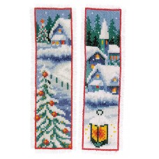 Набор для вышивания закладки Зимние домики  6 х 20 см VERVACO PN-0158348