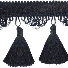 Тесьма с кисточками декоративная PASSAN цвет черный