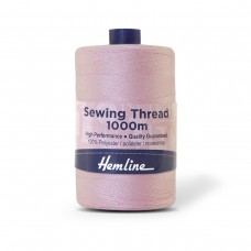 Нить универсальная  Hemline для шитья, розовый 1000 м розовый 40/2 HEMLINE N4124.535