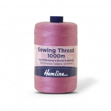 Нить универсальная  Hemline для шитья, насыщенный розовый 1000 м насыщенный розовый 40/2 HEMLINE N4124.540