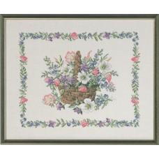 Набор для вышивания Цветы 49 х 40 см PERMIN 70-9582