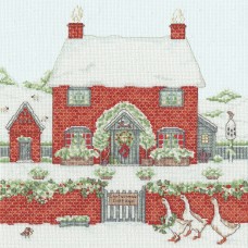 Набор для вышивания Christmas Cottage 26 х 26 см Bothy Threads XSS17