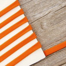 Шнур PEGA плоский, полиэстровый, цвет оранжевый, 10 мм