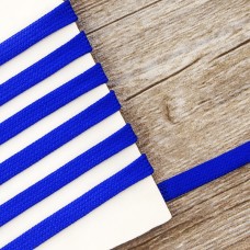 Шнур PEGA плоский, полиэстровый, цвет темно-синий, 10 мм