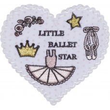 Термоаппликация Маленькая звезда балета 8,5 х 8 см разноцветный 0,125 см HKM 42551