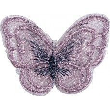 Термоаппликация Бабочка розовая 5,3 х 3,8 см розовый 0,125 см HKM 42659