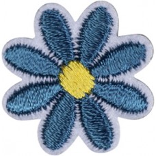 Термоаппликация Цветок синий 2,4 х 2,4 см синий 0,125 см HKM 42887