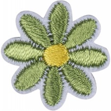 Термоаппликация Цветок зеленый 2,4 х 2,4 см зеленый 0,125 см HKM 42893