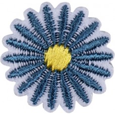 Термоаппликация Цветок синий  2,3 х 2,3 см синий 0,125 см HKM 42911