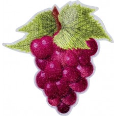 Термоаппликация Красный виноград 4,7 х 4,7 см 0,125 см HKM 43152