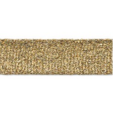 Тесьма PEGA уплощенная с люрексом, цвет золотой, 22,5 мм