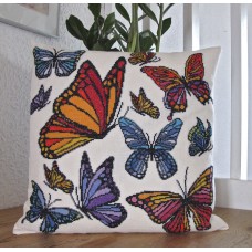 Набор для вышивания подушки: Бабочки 40 x 40 см HAANDARBEJDETS FREMME 20-6941