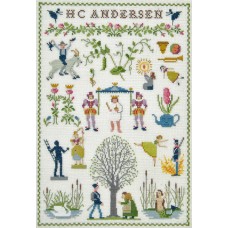 Набор для вышивания семплера: Сказки Андерсена 24 x 35 см HAANDARBEJDETS FREMME 30-3608,01