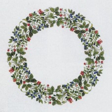 Набор для вышивания: Ягодный венок 140 x 140 см HAANDARBEJDETS FREMME 06-4447