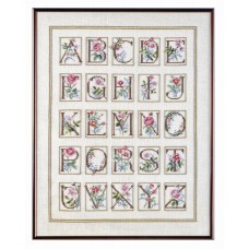 Набор для вышивания:  ABC with roses 39 x 50 см OEHLENSCHLAGER 65100