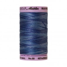 Нить для машинного квилтинга SILK-FINISH MULTI COTTON 50, 457 м 9812 Evening Blue