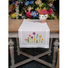 Набор для вышивания дорожки Весенние цветы 40 х 100 см VERVACO PN-0200850