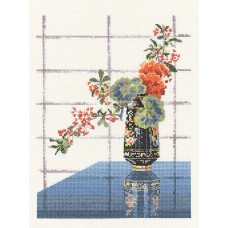 Набор для вышивания Цветы в восточной вазе 19,5 x 27 см HERITAGE WFOV655E