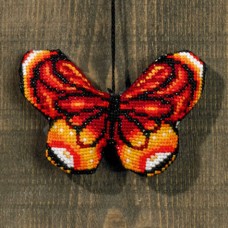 Набор для вышивания Красная бабочка 9 х 6 см PERMIN 01-9410